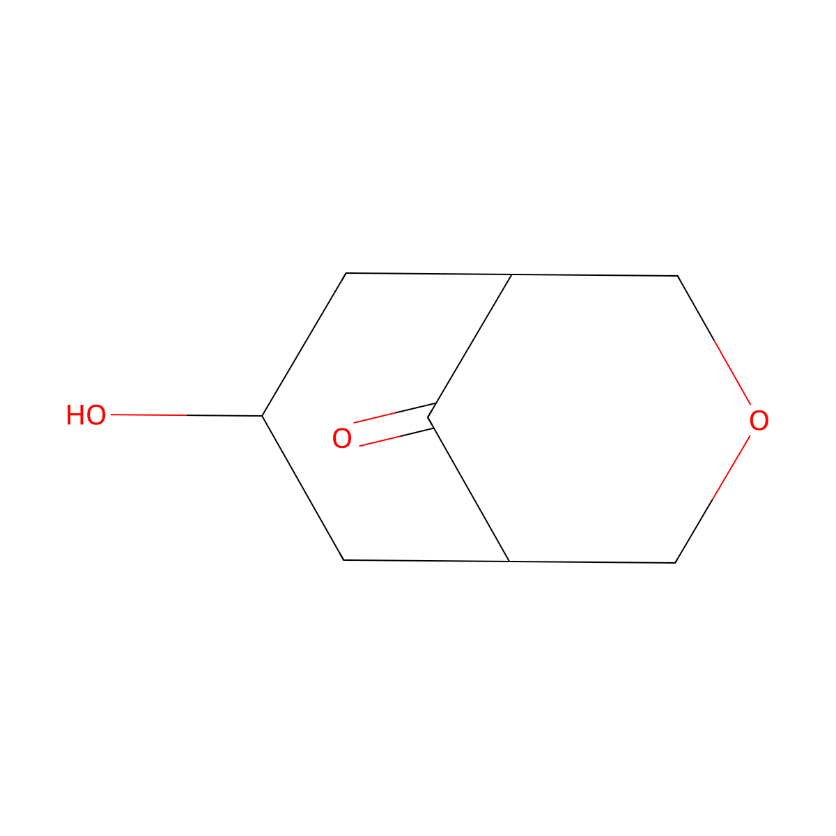 7-Hydroxy-3-oxabicyclo[3.3.1]nonan-9-one molecular structure, CAS 2227205-36-7