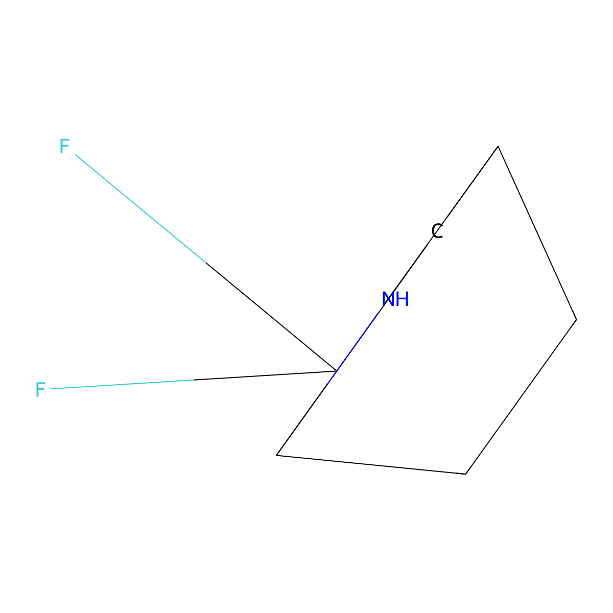 6,6-Difluoro-2-azabicyclo[2.2.2]octane molecular structure, CAS 2227205-50-5