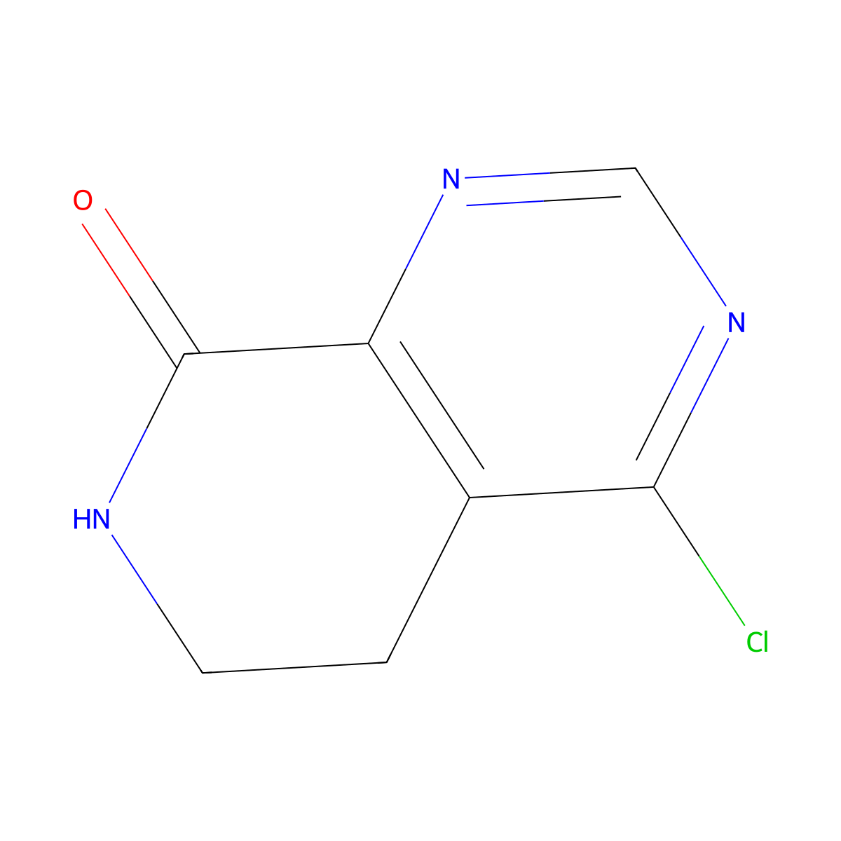 4-chloro-5H,6H,7H,8H-pyrido[3,4-d]pyrimidin-8-one molecular structure, CAS 2227205-61-8