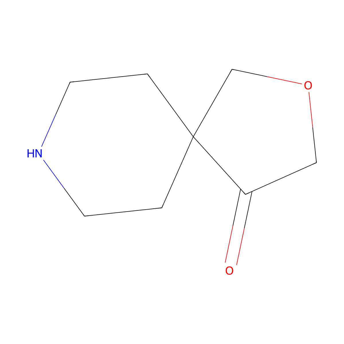 2-Oxa-8-azaspiro[4.5]decan-4-one molecular structure, CAS 2227205-76-5