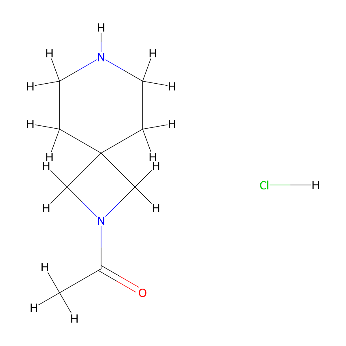 1-{2,7-Diazaspiro[3.5]nonan-2-yl}ethan-1-one hydrochloride molecular structure, CAS 2227205-94-7
