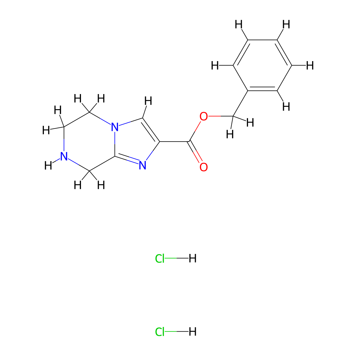 benzyl 5H,6H,7H,8H-imidazo[1,2-a]pyrazine-2-carboxylate dihydrochloride molecular structure, CAS 2227206-01-9
