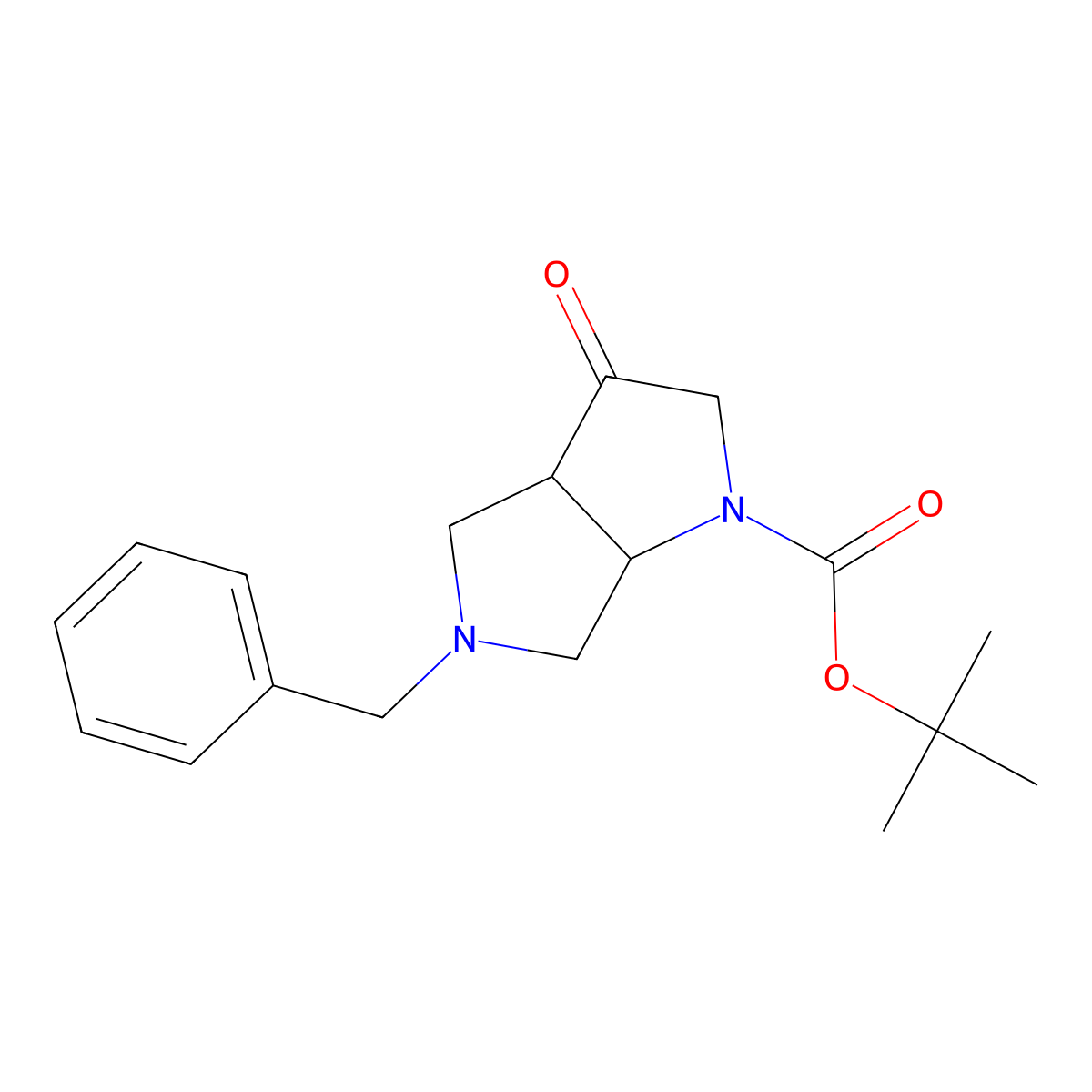 Tert-butyl 5-benzyl-3-oxo-octahydropyrrolo[3,4-b]pyrrole-1-carboxylate molecular structure, CAS 2227206-12-2