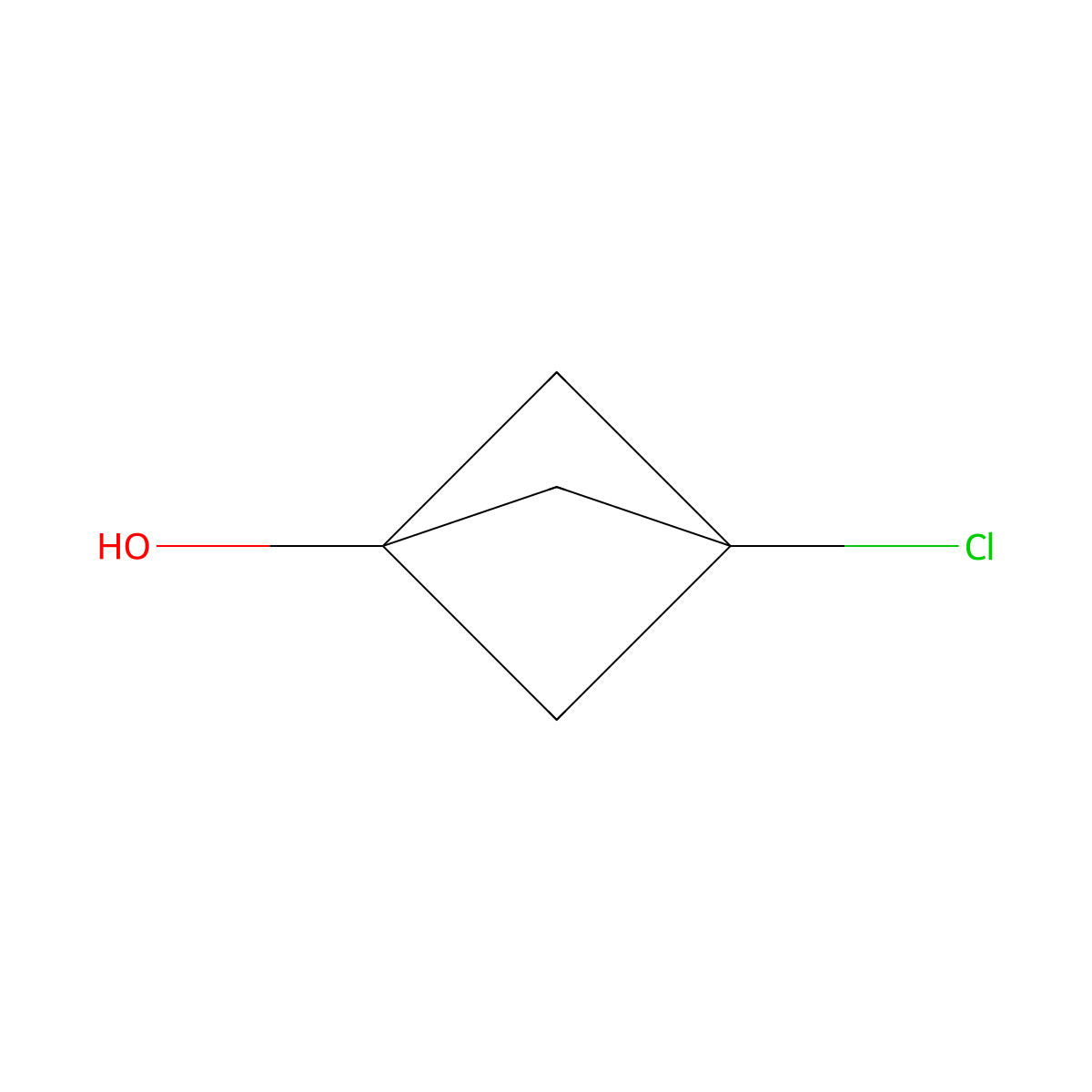 3-Chlorobicyclo[1.1.1]pentan-1-ol molecular structure, CAS 2227206-14-4