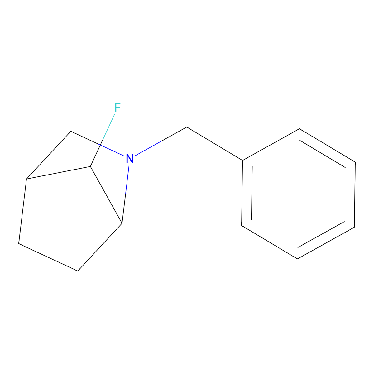 2-Benzyl-7-fluoro-2-azabicyclo[2.2.1]heptane molecular structure, CAS 2227206-23-5
