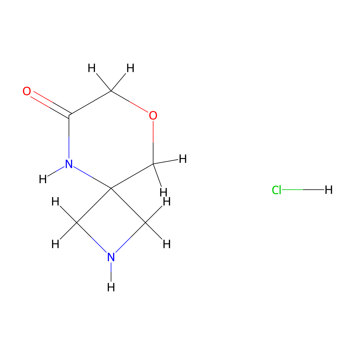 8-Oxa-2,5-diazaspiro[3.5]nonan-6-one hydrochloride molecular structure, CAS 2227206-27-9
