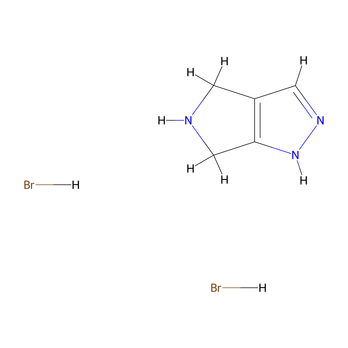 2,4,5,6-Tetrahydropyrrolo[3,4-c]pyrazole dihydrobromide molecular structure, CAS 2227206-29-1