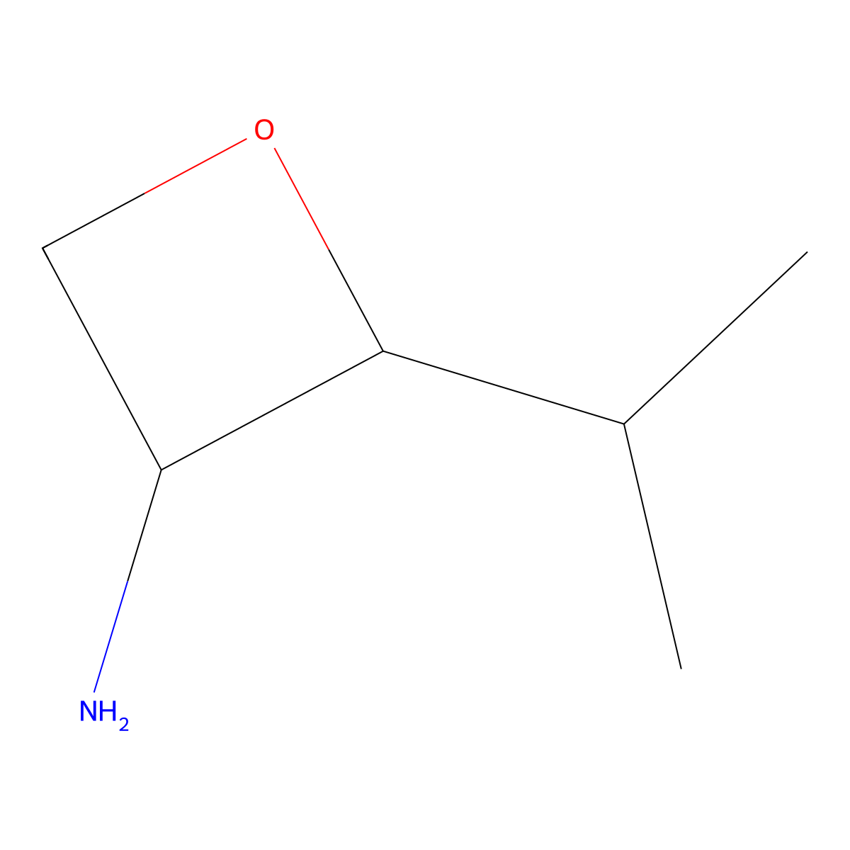 2-(Propan-2-yl)oxetan-3-amine molecular structure, CAS 2227206-40-6
