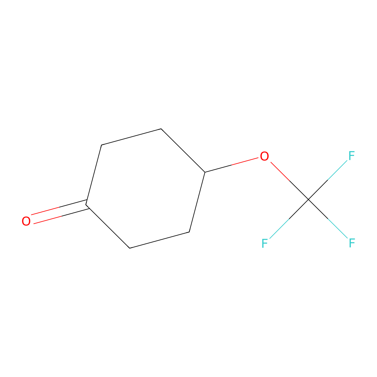 4-(Trifluoromethoxy)cyclohexan-1-one molecular structure, CAS 2227206-47-3