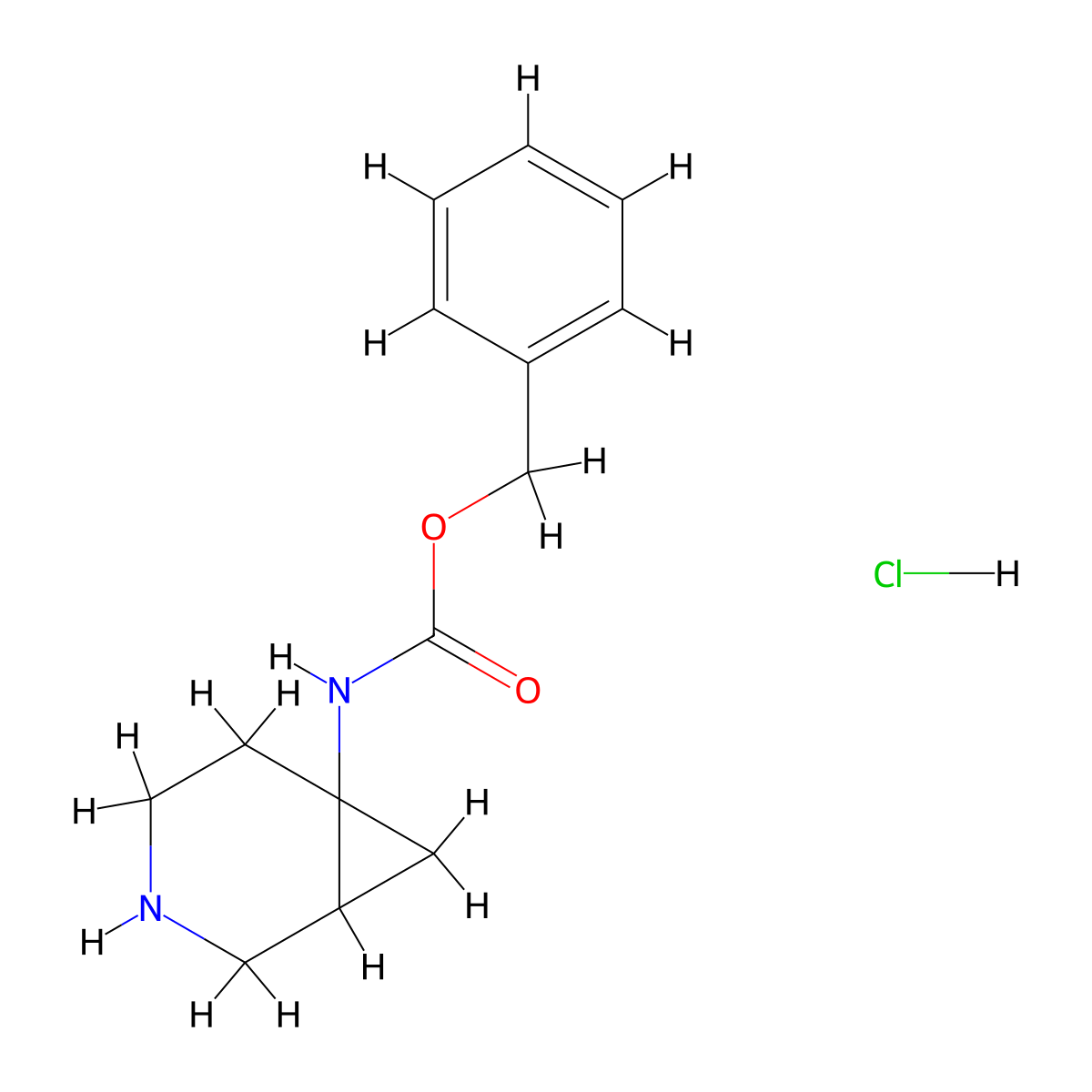 benzyl N-{3-azabicyclo[4.1.0]heptan-6-yl}carbamate hydrochloride molecular structure, CAS 2227206-53-1