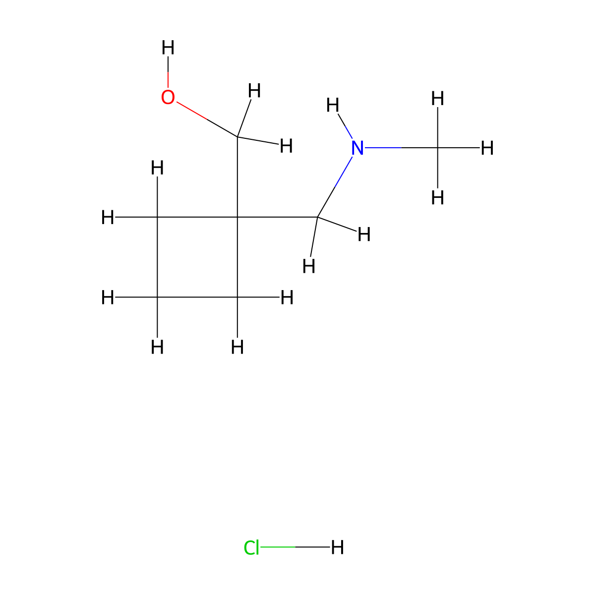 {1-[(Methylamino)methyl]cyclobutyl}methanol hydrochloride molecular structure, CAS 2227206-73-5