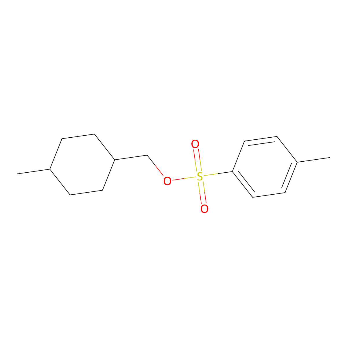 [(1r,4r)-4-Methylcyclohexyl]methyl 4-methylbenzene-1-sulfonate molecular structure, CAS 2227208-29-7