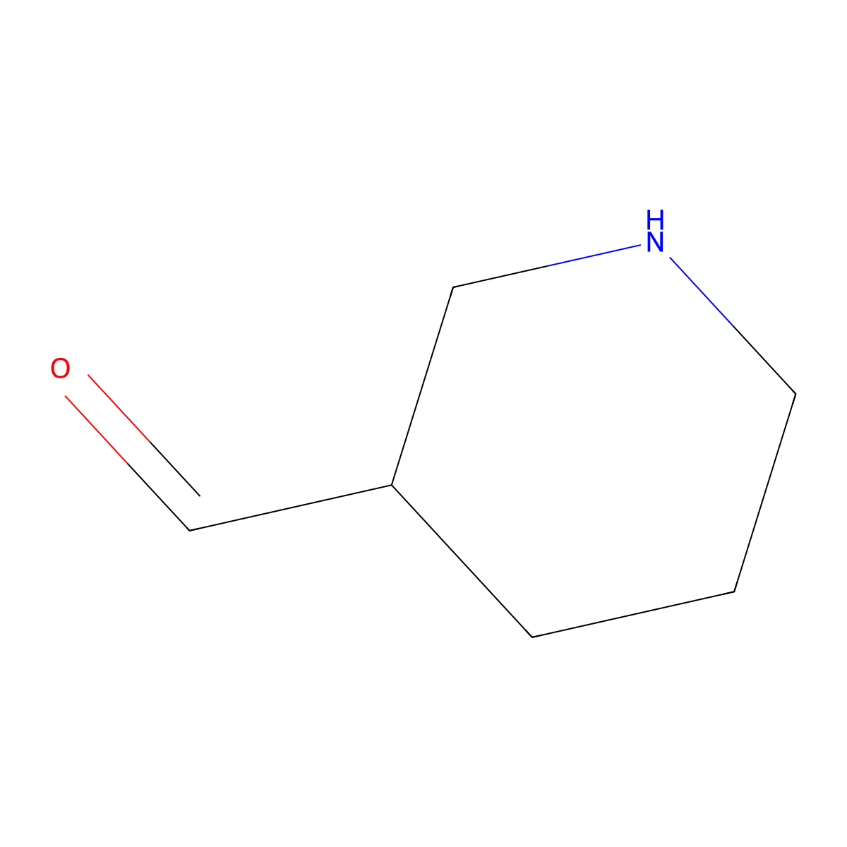 (3R)-piperidine-3-carbaldehyde molecular structure, CAS 2227220-47-3