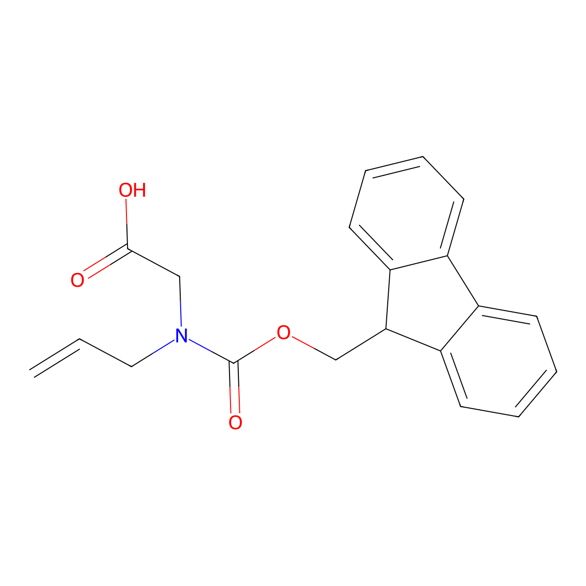 Fmoc-N-(Allyl)-Glycine molecular structure, CAS 222725-35-1