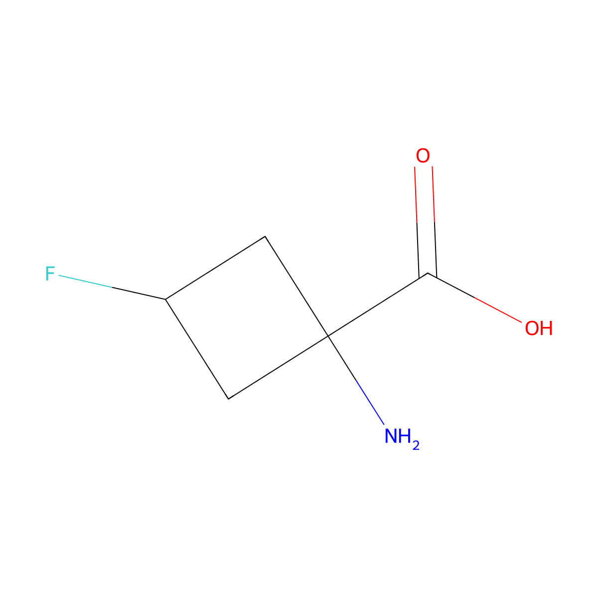 Fluciclovine (18F) molecular structure, CAS 222727-39-1