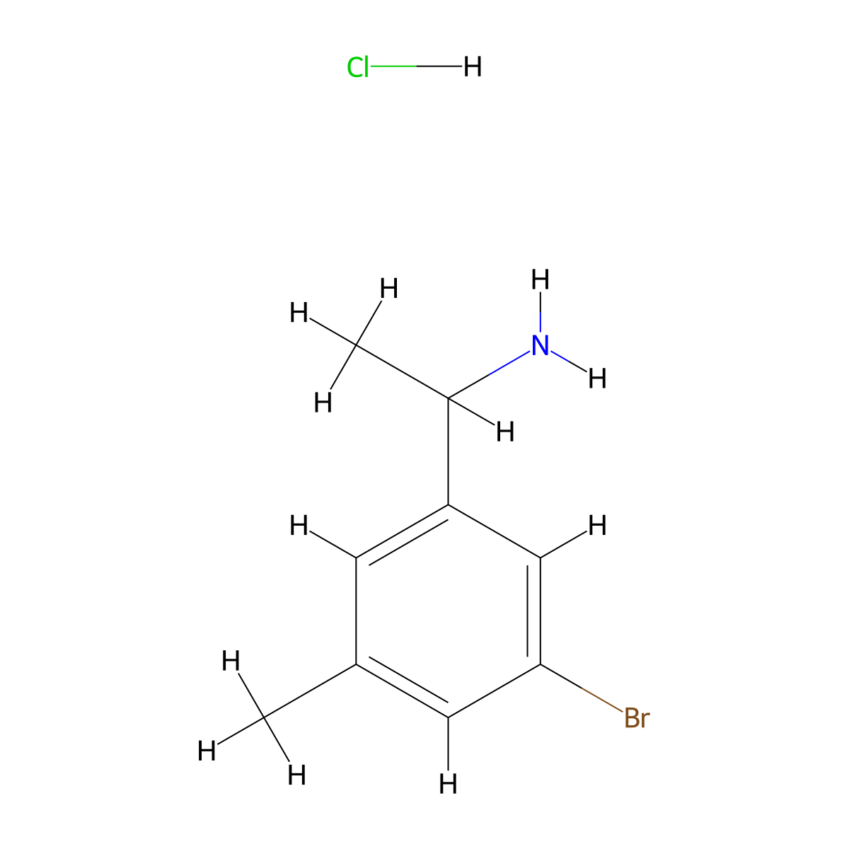 1-(3-Bromo-5-methylphenyl)ethanamine hydrochloride molecular structure, CAS 2227272-47-9