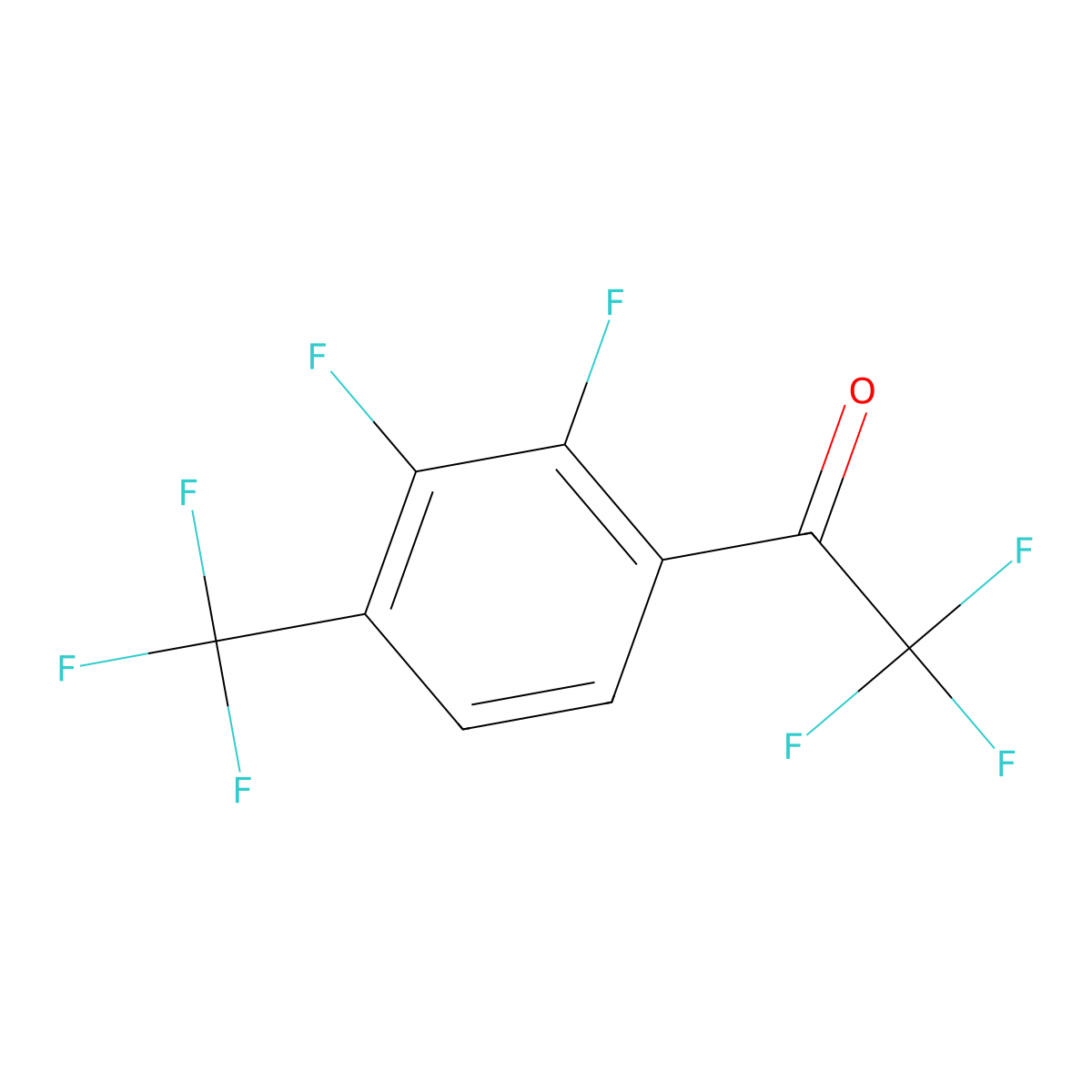 1-[2,3-Difluoro-4-(trifluoromethyl)phenyl]-2,2,2-trifluoroethanone molecular structure, CAS 2227272-56-0