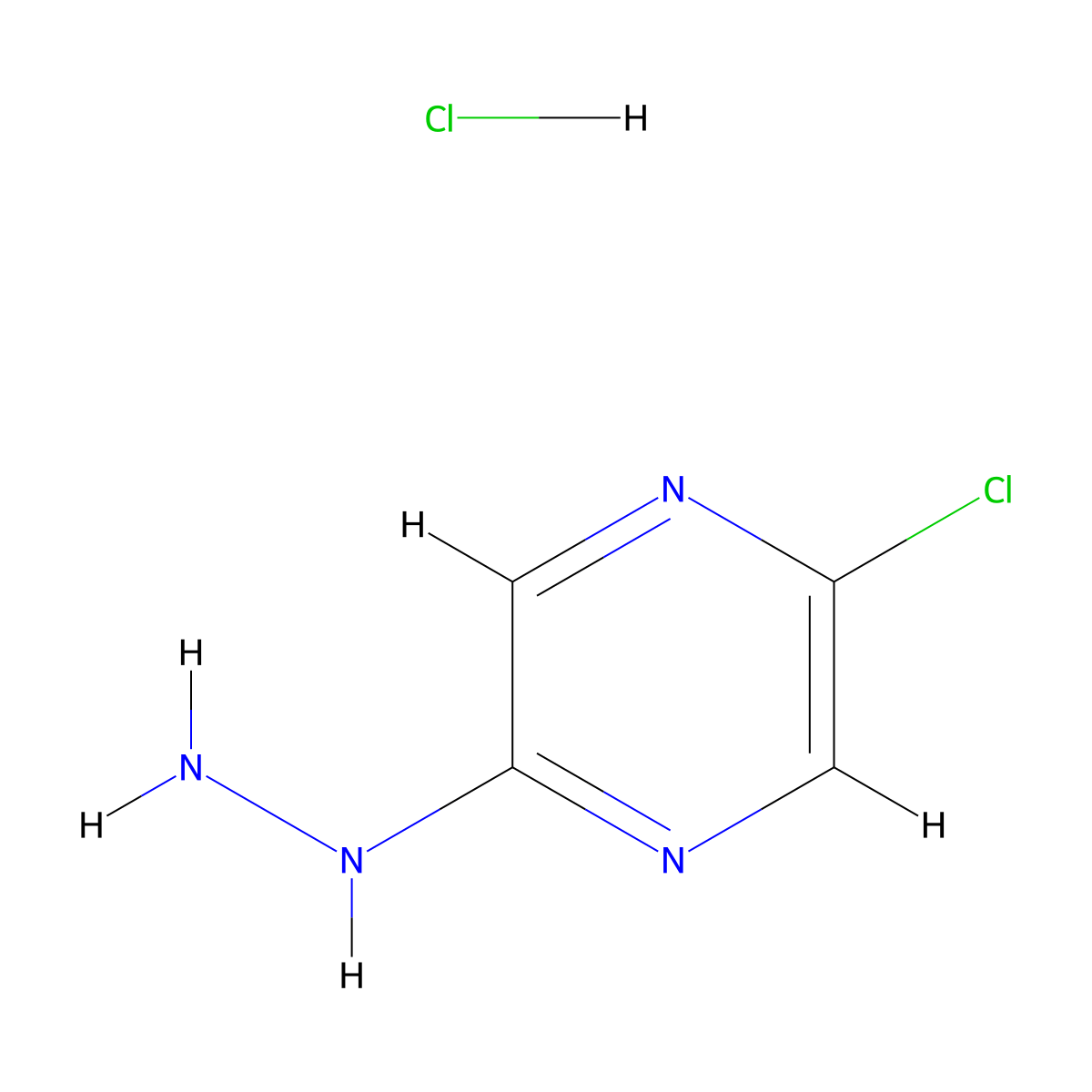 2-Chloro-5-hydrazinylpyrazine hydrochloride molecular structure, CAS 2227272-59-3