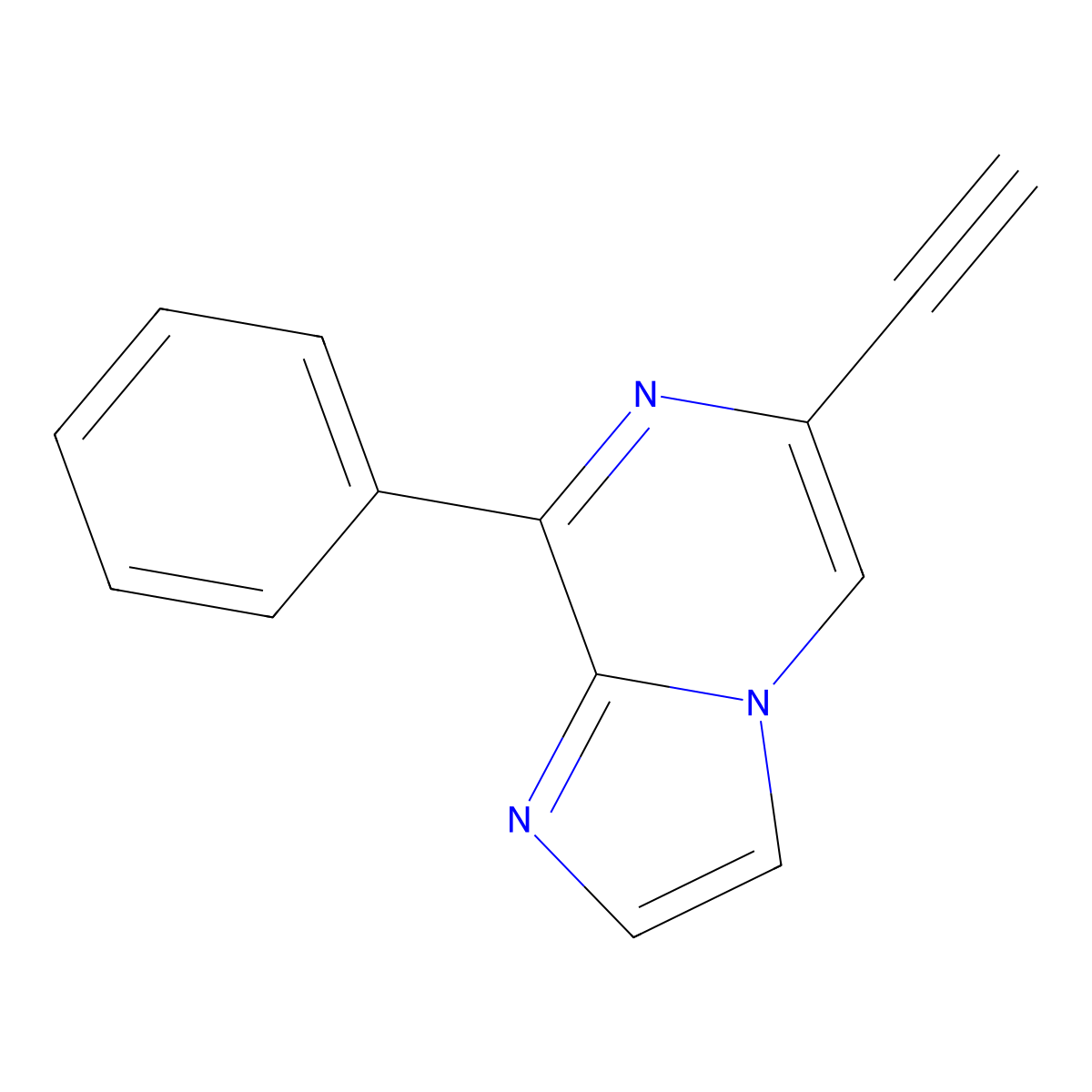 6-Ethynyl-8-phenylimidazo[1,2-a]pyrazine molecular structure, CAS 2227272-60-6