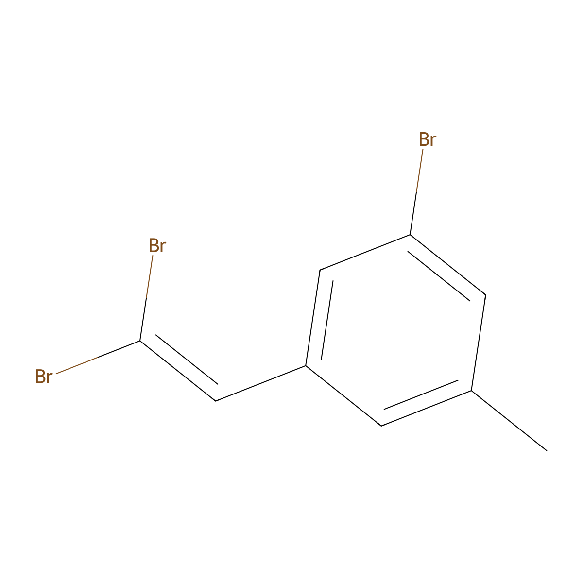 1-Bromo-3-(2,2-dibromovinyl)-5-methylbenzene molecular structure, CAS 2227272-74-2