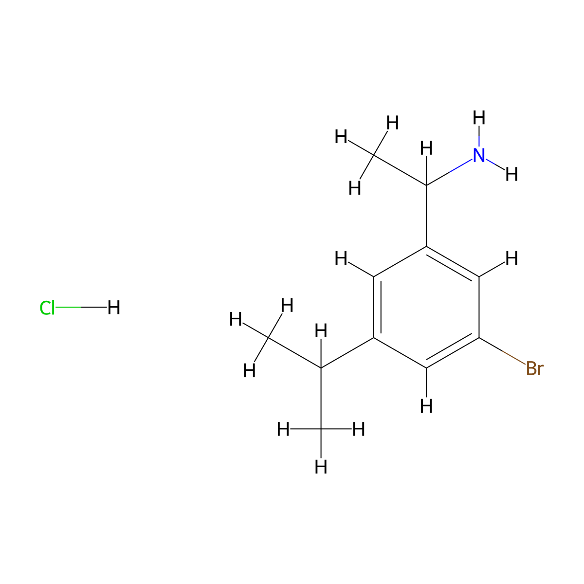 1-(3-Bromo-5-isopropylphenyl)ethanamine hydrochloride molecular structure, CAS 2227272-85-5