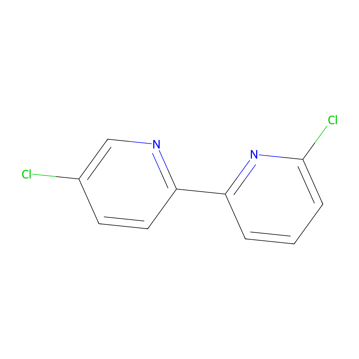 5,6'-Dichloro-2,2'-bipyridine molecular structure, CAS 2227344-95-6