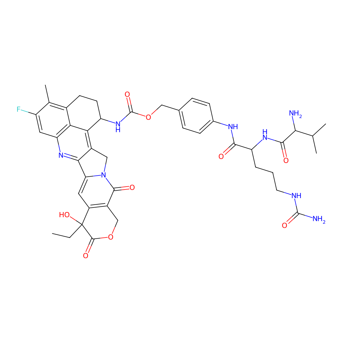 Val-Cit-PAB-Exatecan molecular structure, CAS 2227350-99-2