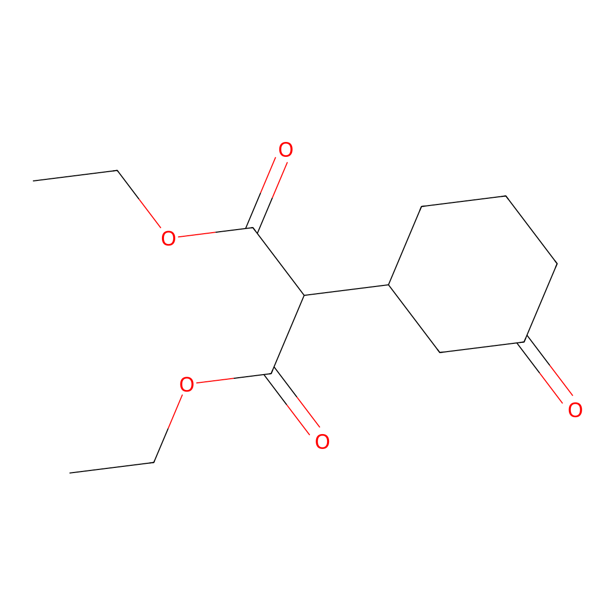 1,3-Diethyl 2-(3-oxocyclohexyl)propanedioate molecular structure, CAS 22274-75-5