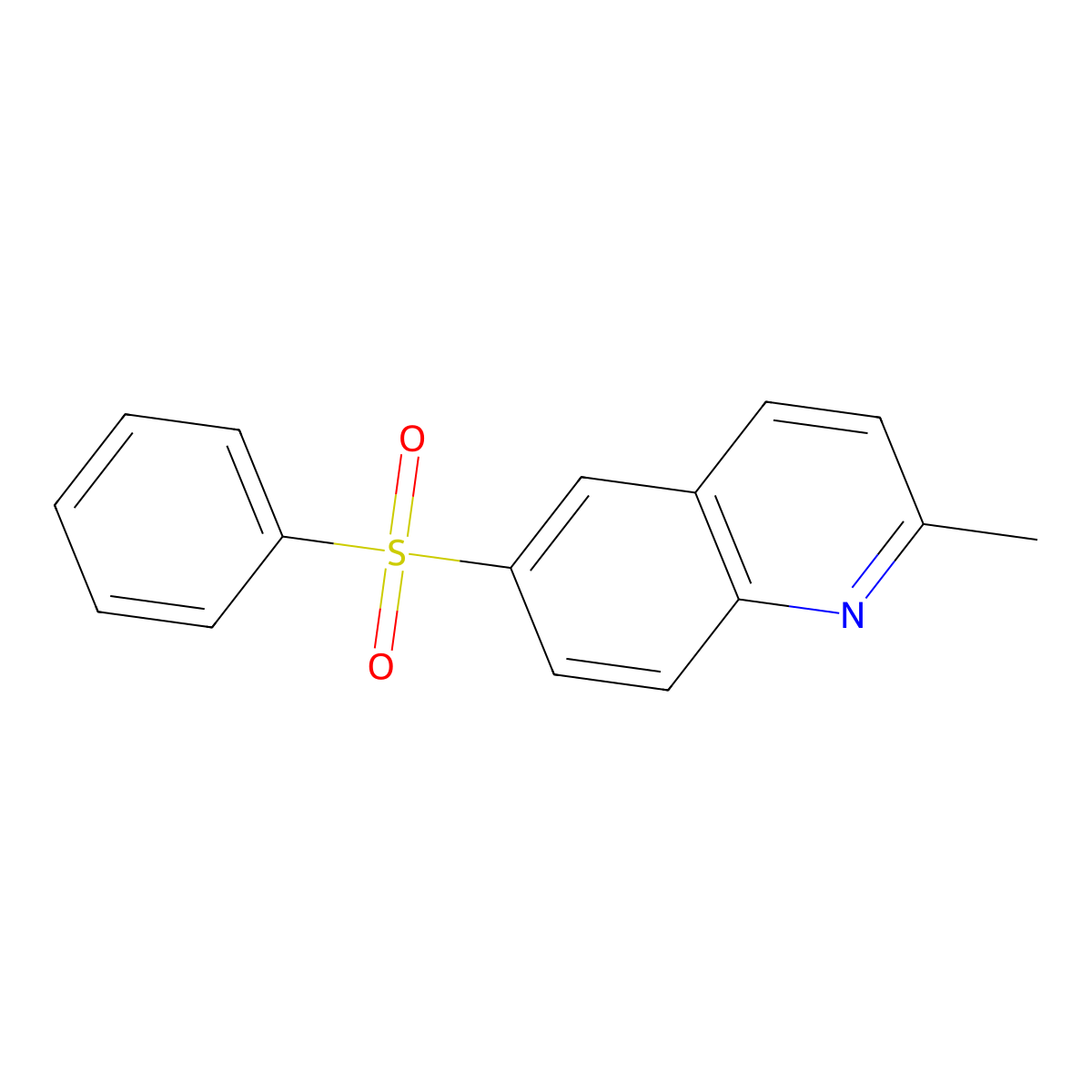 6-(Benzenesulfonyl)-2-methylquinoline molecular structure, CAS 2227488-64-2