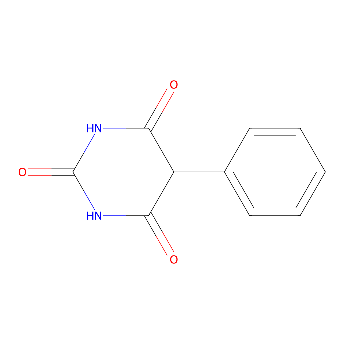5-Phenylbarbituric acid molecular structure, CAS 22275-34-9