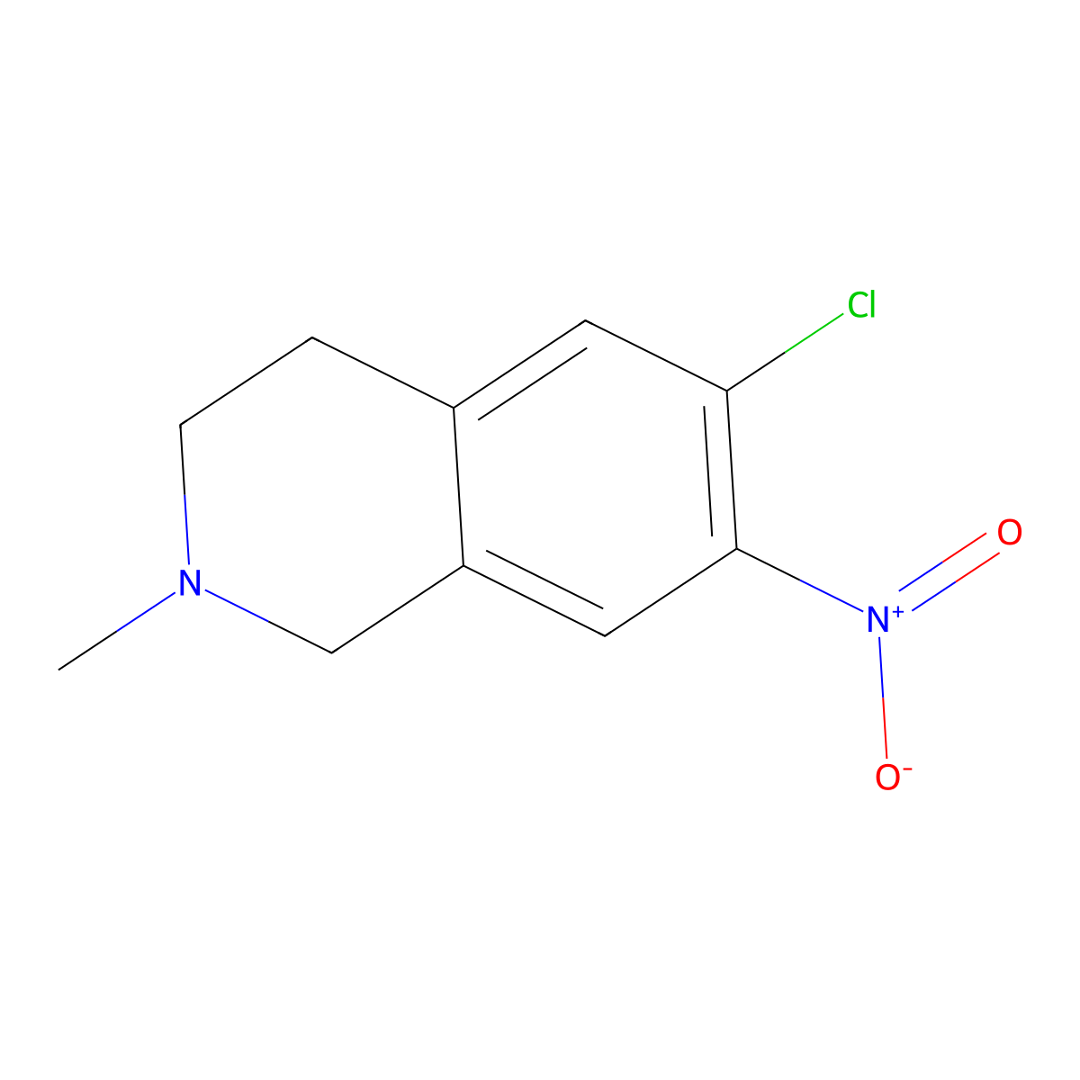6-Chloro-2-methyl-7-nitro-1,2,3,4-tetrahydroisoquinoline molecular structure, CAS 2227609-72-3