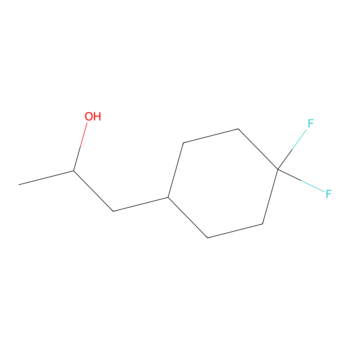 (S)-1-(4,4-Difluorocyclohexyl)-2-propanol molecular structure, CAS 2227679-06-1