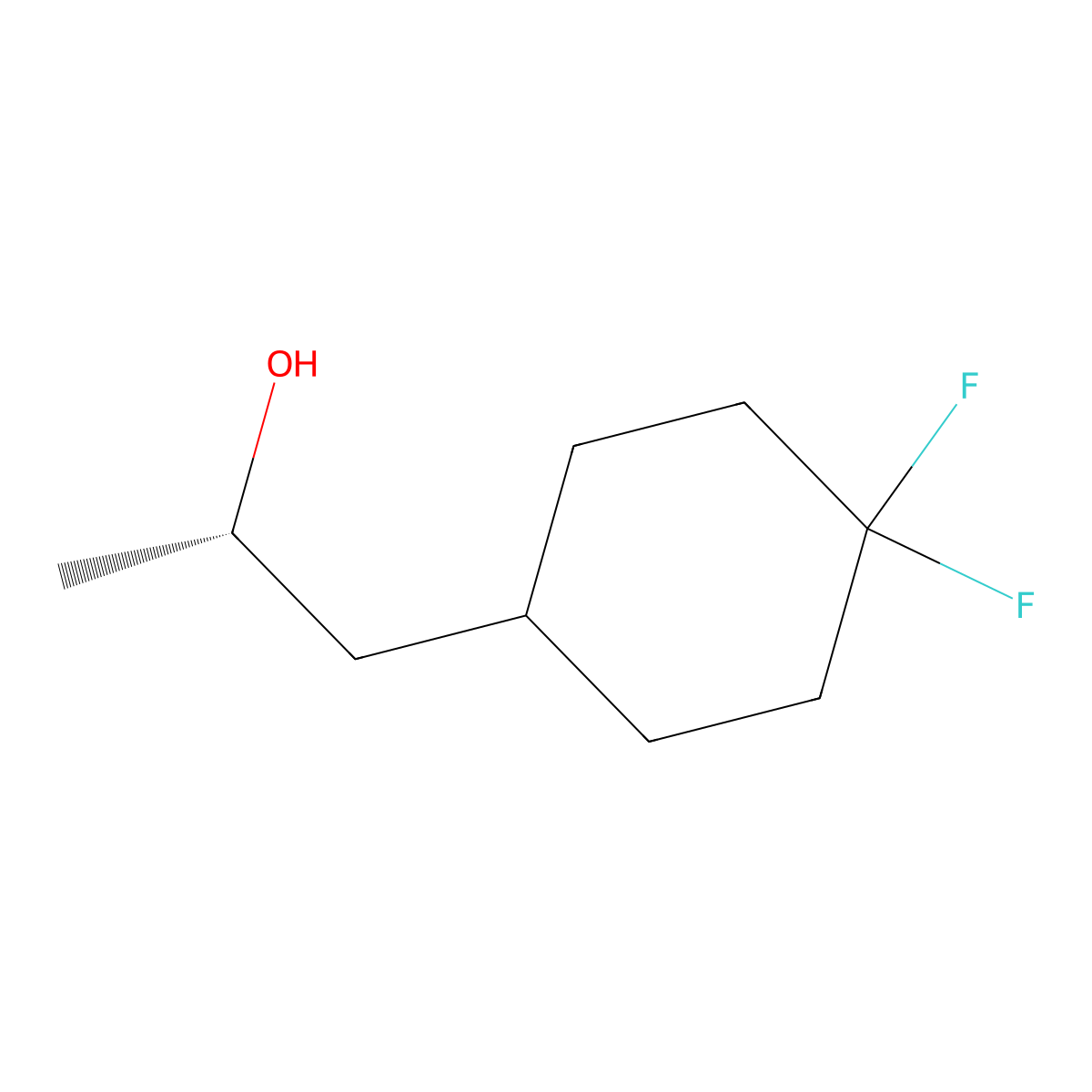 (S)-1-(4,4-Difluorocyclohexyl)-2-propanol molecular structure, CAS 2227679-06-1