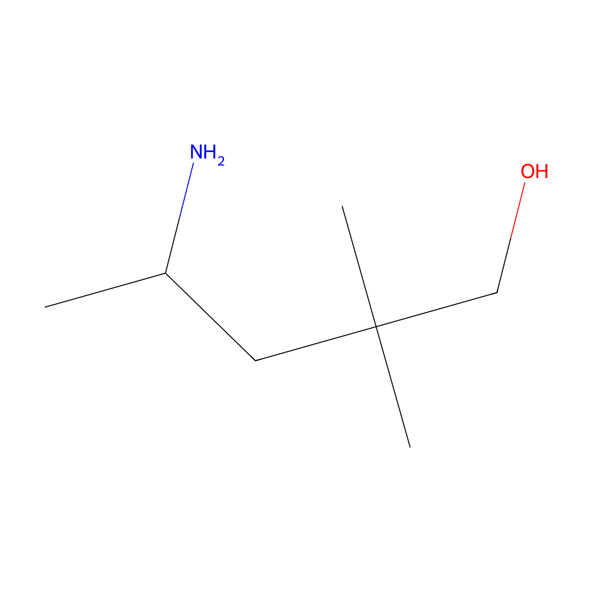 (4R)-4-amino-2,2-dimethylpentan-1-ol molecular structure, CAS 2227682-84-8