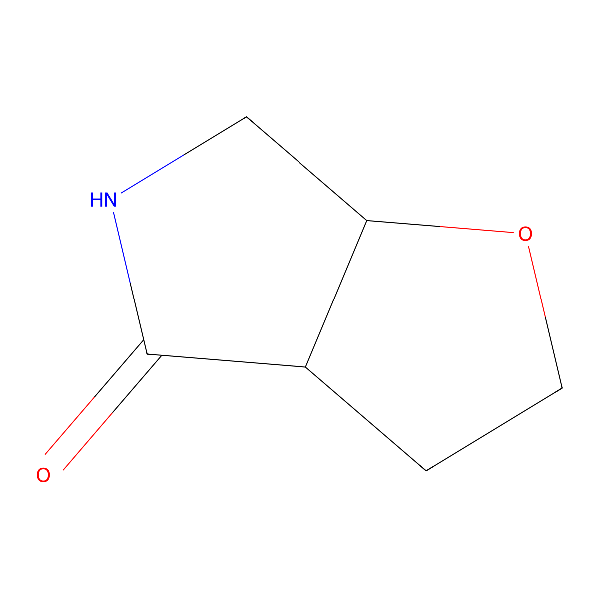 (3As,6aR)-2,3,3a,5,6,6a-hexahydrofuro[2,3-c]pyrrol-4-one molecular structure, CAS 2227698-57-7