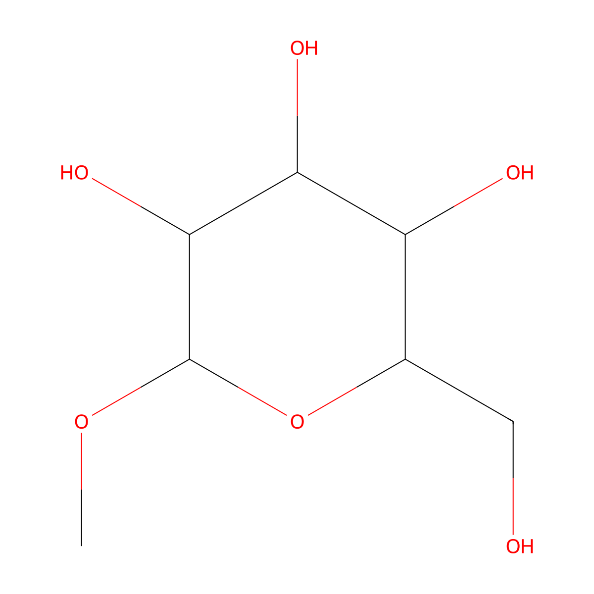 beta-D-Mannopyranoside, methyl molecular structure, CAS 22277-65-2