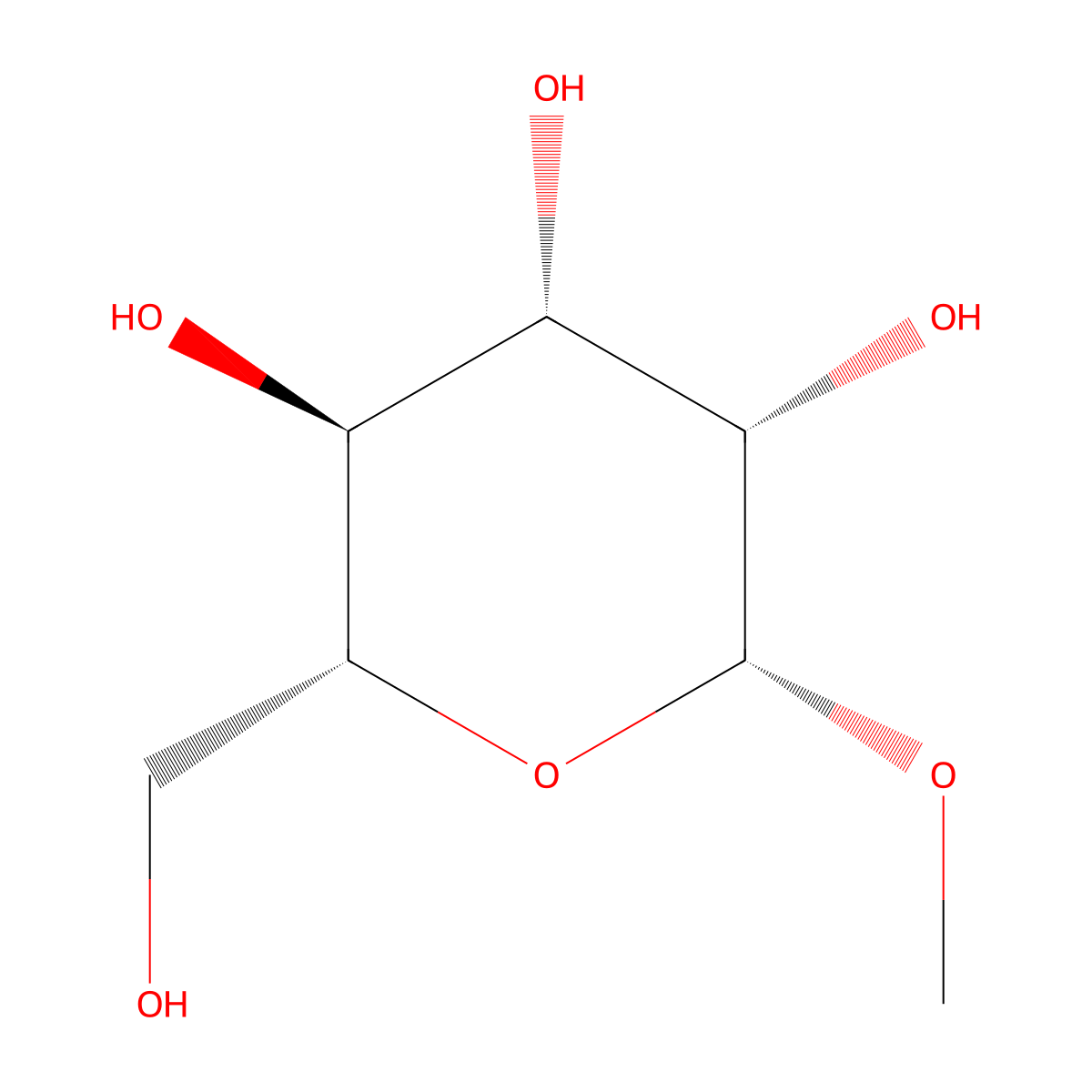 beta-D-Mannopyranoside, methyl molecular structure, CAS 22277-65-2