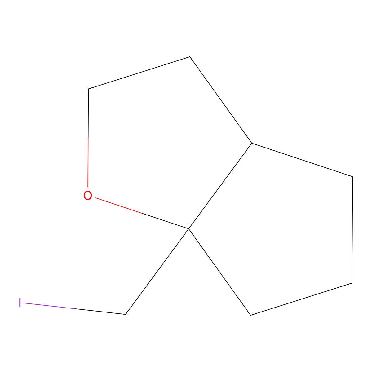(3AS,6aS)-6a-(iodomethyl)hexahydro-2H-cyclopenta[b]furan molecular structure, CAS 2227702-55-6