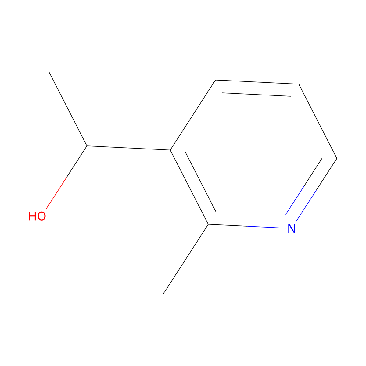 (1R)-1-(2-methylpyridin-3-yl)ethan-1-ol molecular structure, CAS 2227726-99-8