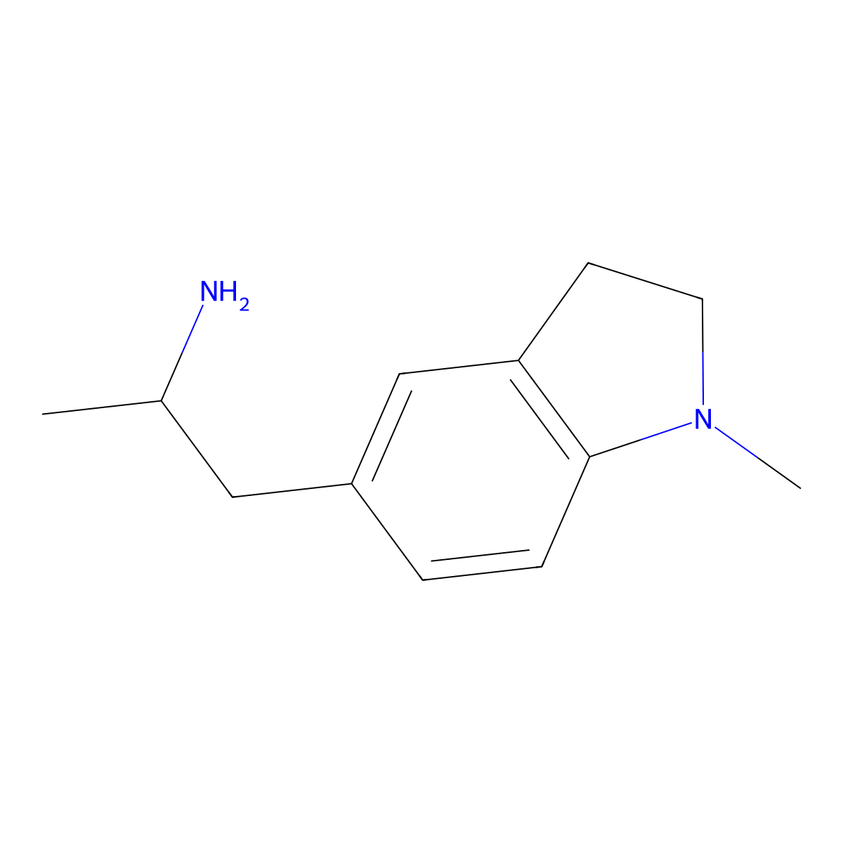 (2R)-1-(1-methyl-2,3-dihydro-1H-indol-5-yl)propan-2-amine molecular structure, CAS 2227729-89-5