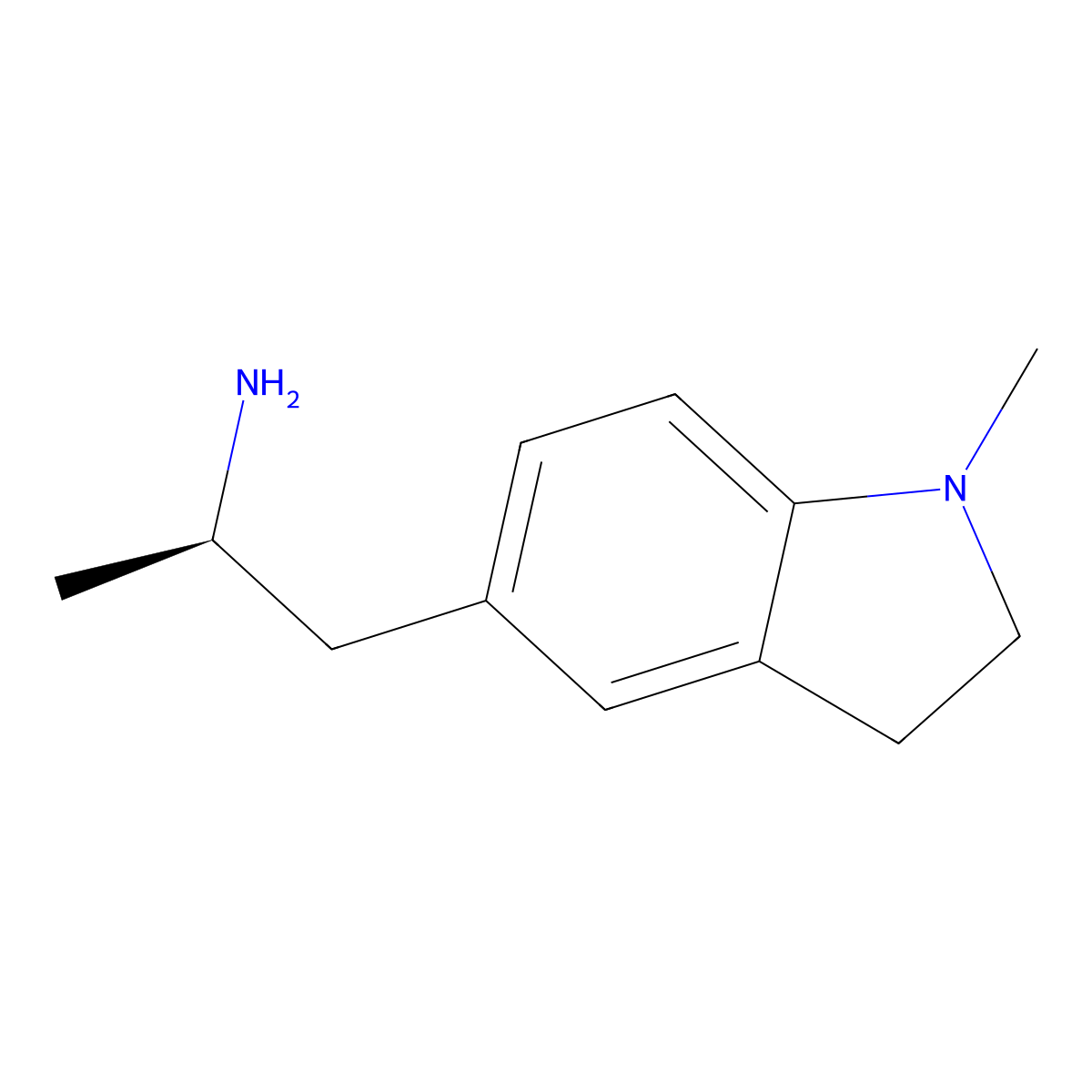 (2R)-1-(1-methyl-2,3-dihydro-1H-indol-5-yl)propan-2-amine molecular structure, CAS 2227729-89-5