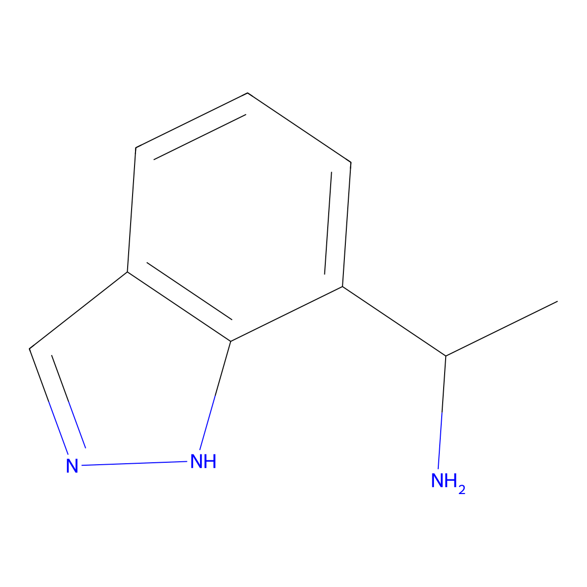(1S)-1-(1H-indazol-7-yl)ethan-1-amine molecular structure, CAS 2227741-11-7