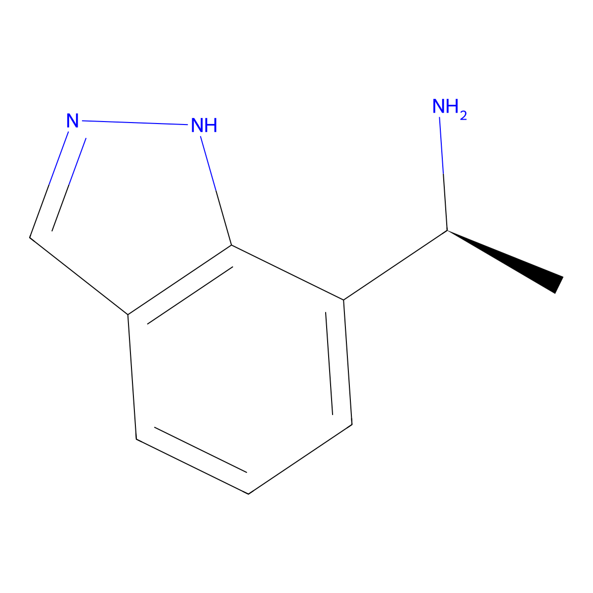(1S)-1-(1H-indazol-7-yl)ethan-1-amine molecular structure, CAS 2227741-11-7