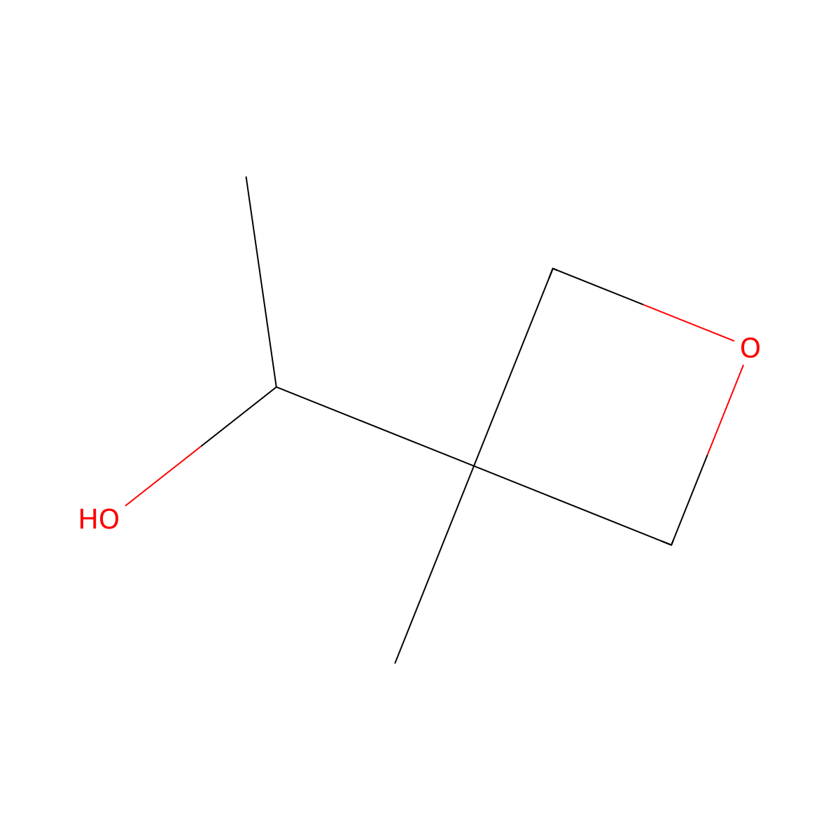 (1R)-1-(3-methyloxetan-3-yl)ethan-1-ol molecular structure, CAS 2227751-02-0