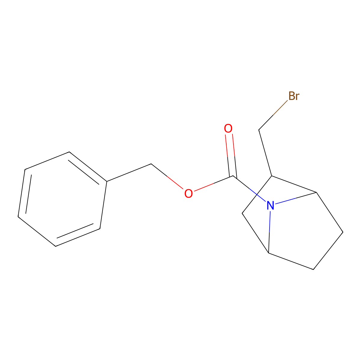 Benzyl (1S,2R,4R)-2-(bromomethyl)-7-azabicyclo[2.2.1]heptane-7-carboxylate molecular structure, CAS 2227755-19-1