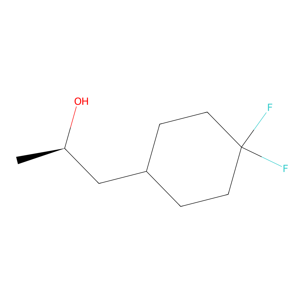 (R)-1-(4,4-Difluorocyclohexyl)-2-propanol molecular structure, CAS 2227767-47-5