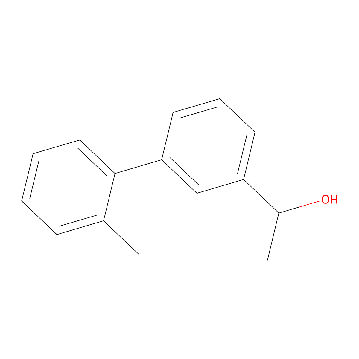 (1S)-1-[3-(2-methylphenyl)phenyl]ethan-1-ol molecular structure, CAS 2227791-86-6