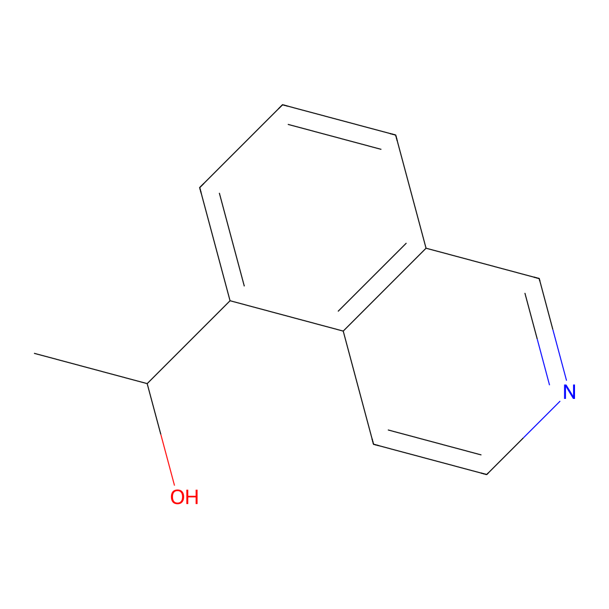 (1S)-1-(isoquinolin-5-yl)ethan-1-ol molecular structure, CAS 2227837-50-3