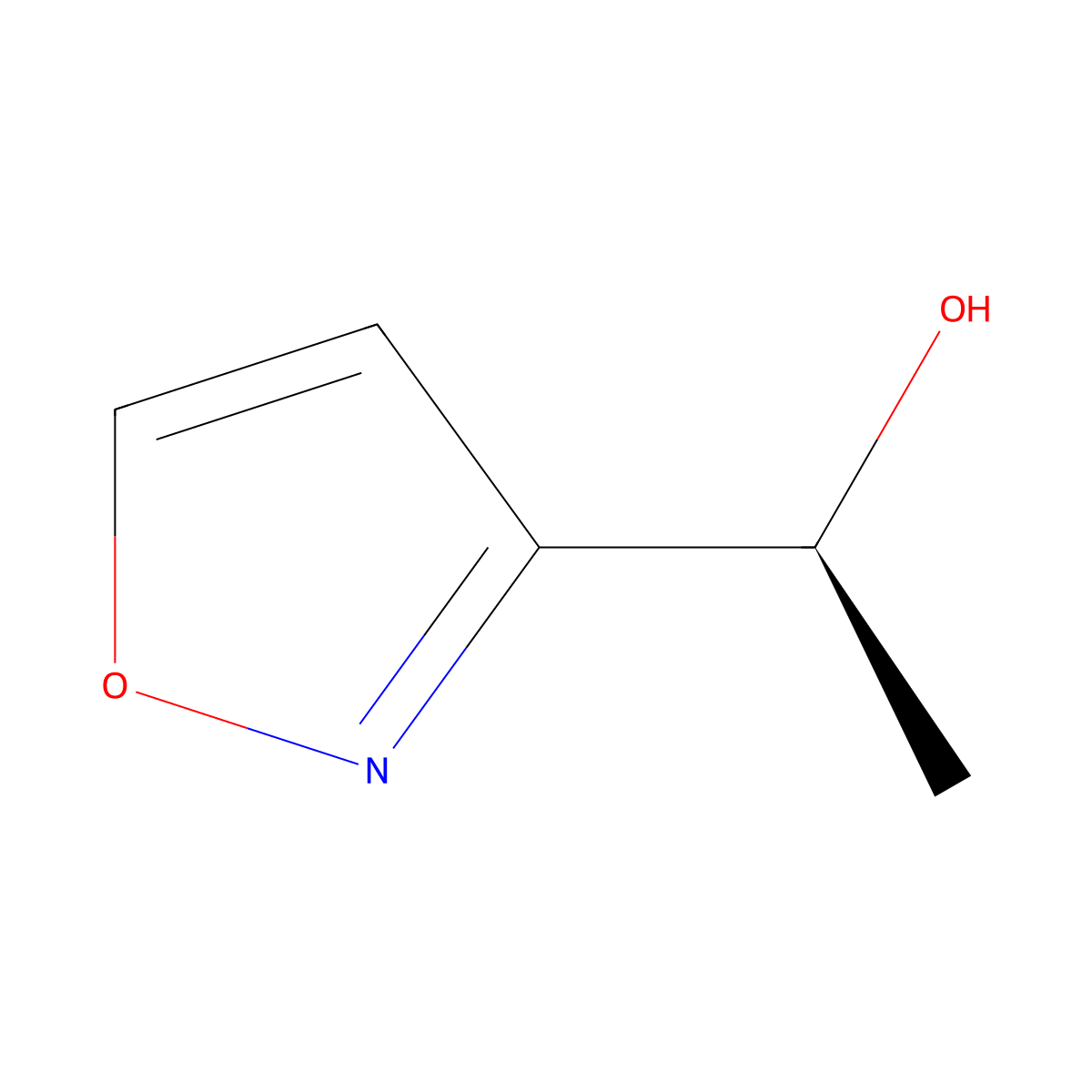 (1S)-1-(1,2-oxazol-3-yl)ethan-1-ol molecular structure, CAS 2227854-97-7