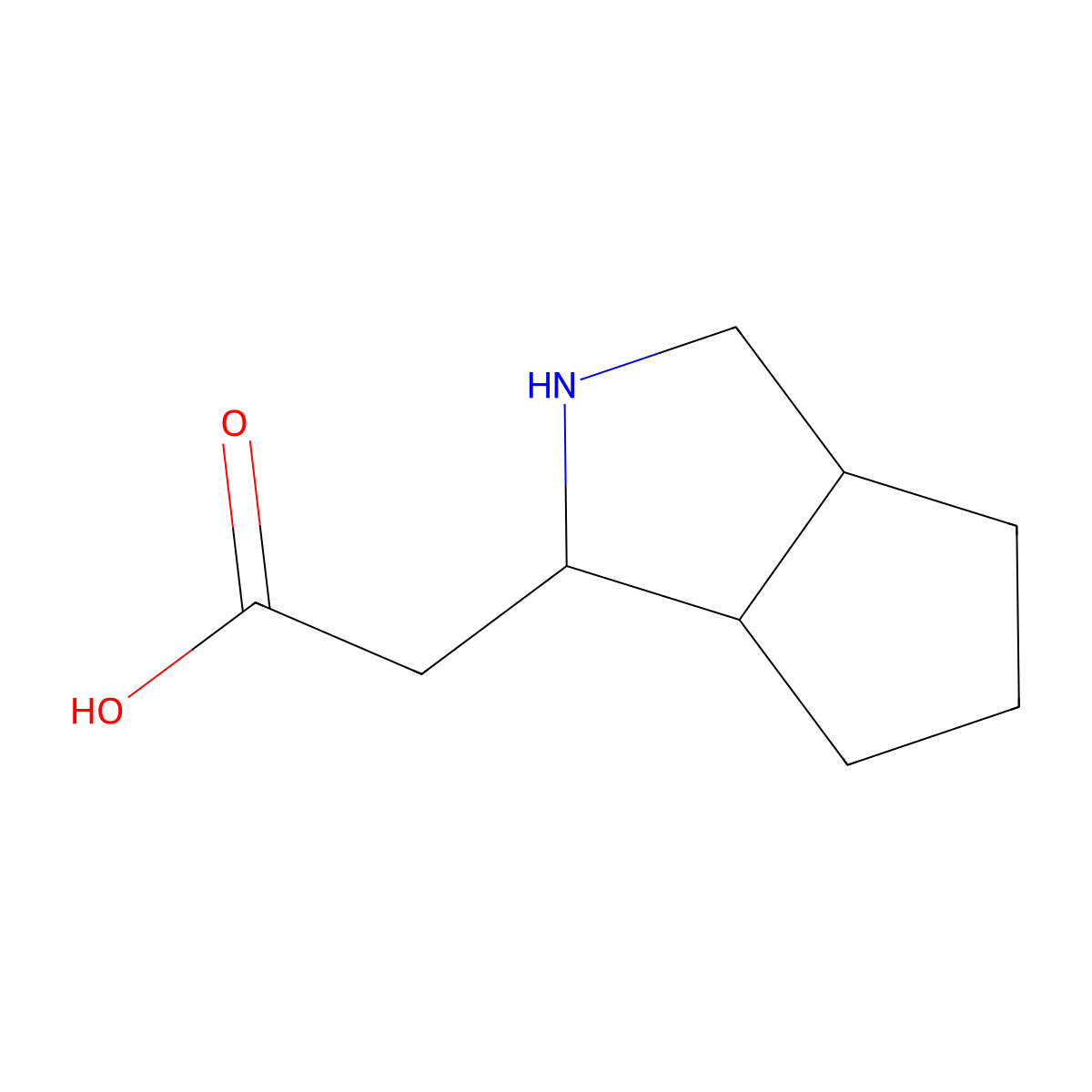 2-{Octahydrocyclopenta[c]pyrrol-1-yl}acetic acid molecular structure, CAS 2227864-19-7